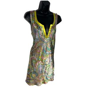 Jones New York Paisley Satin Dress